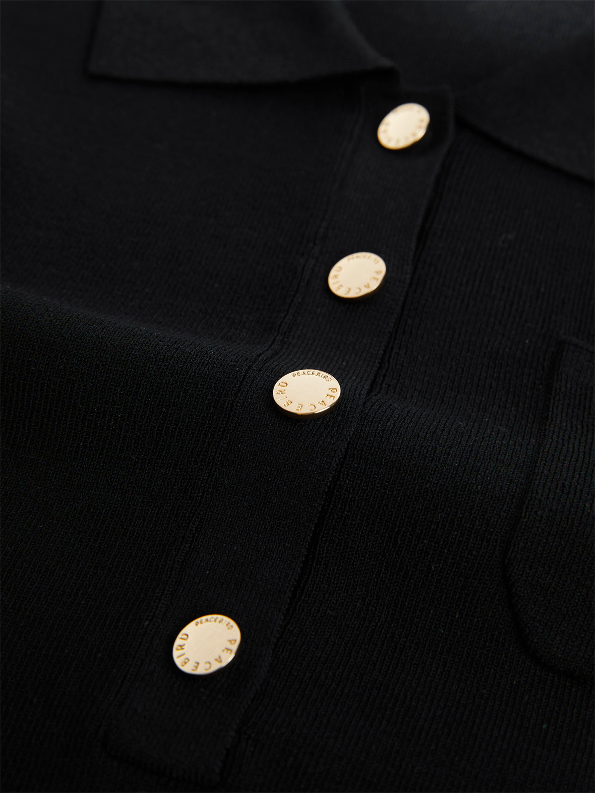 Women's Antibacterial Polo-Style Knit Top