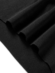 Women's Split-Hem Pullover Knit Top with Detachable Tie