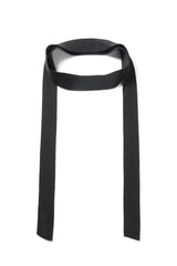 Women's Split-Hem Pullover Knit Top with Detachable Tie