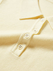 Women's Slim Fit Polo-Collar Knit Sweater