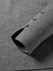 Women's Slim Fit Polo-Collar Knit Sweater