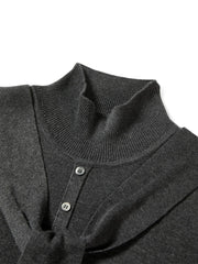 Women's Mock-Neck Pullover Sweater