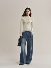 Women's Slim-Fit Half-Turtleneck Sweater