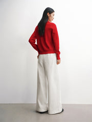 Women's Half-Zip Cable-Knit Sweater
