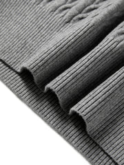 Women's Short Cable-Knit Half-Zip Sweater