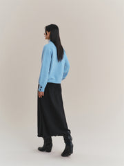 Women's Half-Zip High-Neck Knit Sweater