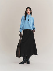 Women's Half-Zip High-Neck Knit Sweater