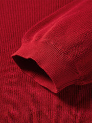 Women's V-Neck Cutout Tie-Detailed Statement Knit Top