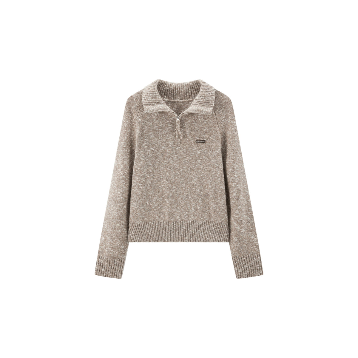 Women's Casual Wool-Blend Multi-Way Collar Knit Top