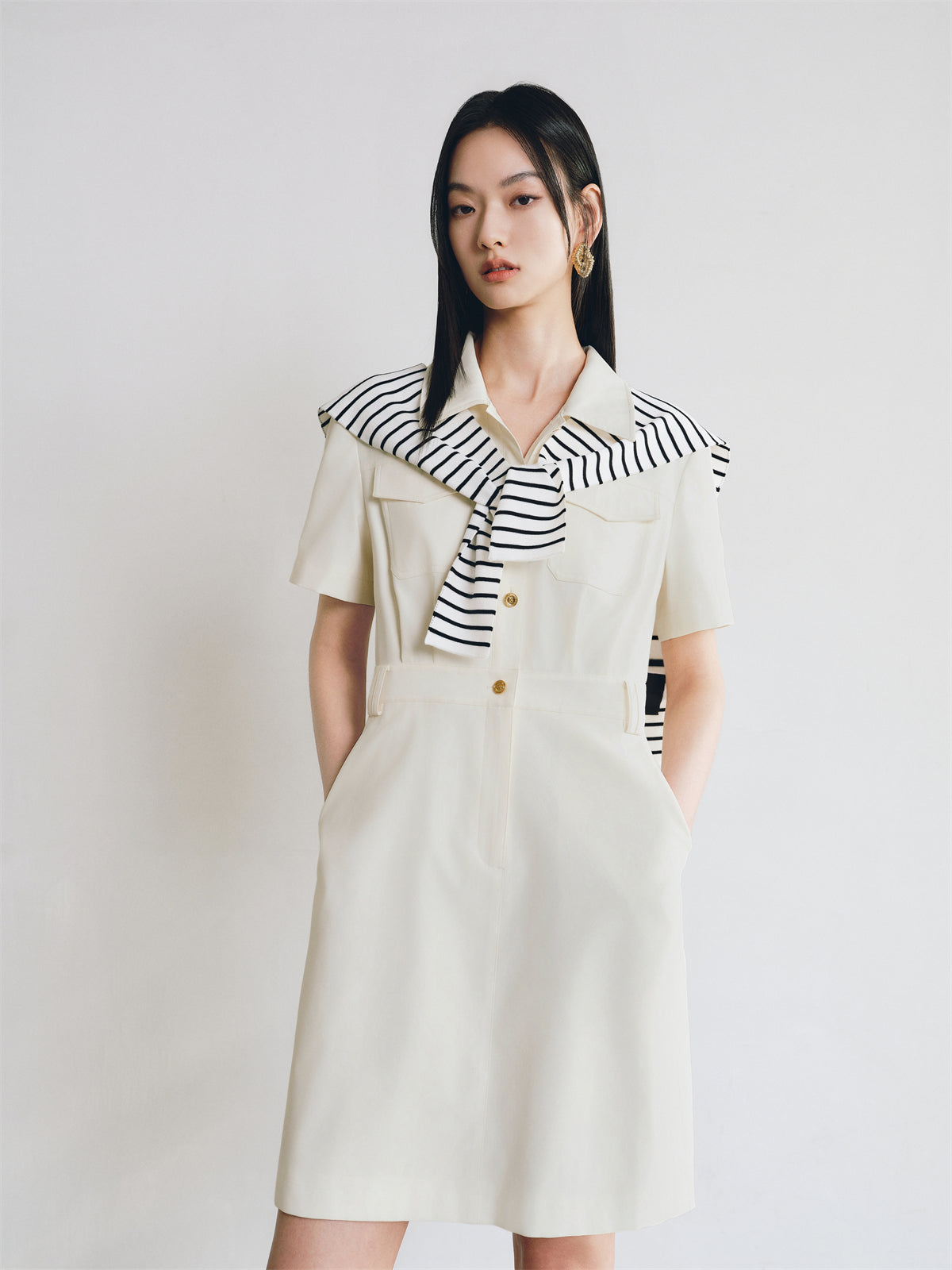 Women's High-Waist Utility Dress