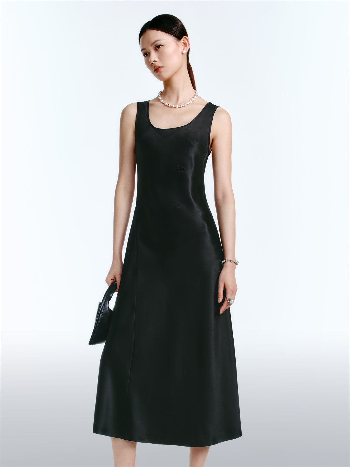 Women's Acetate Satin Maxi Dress