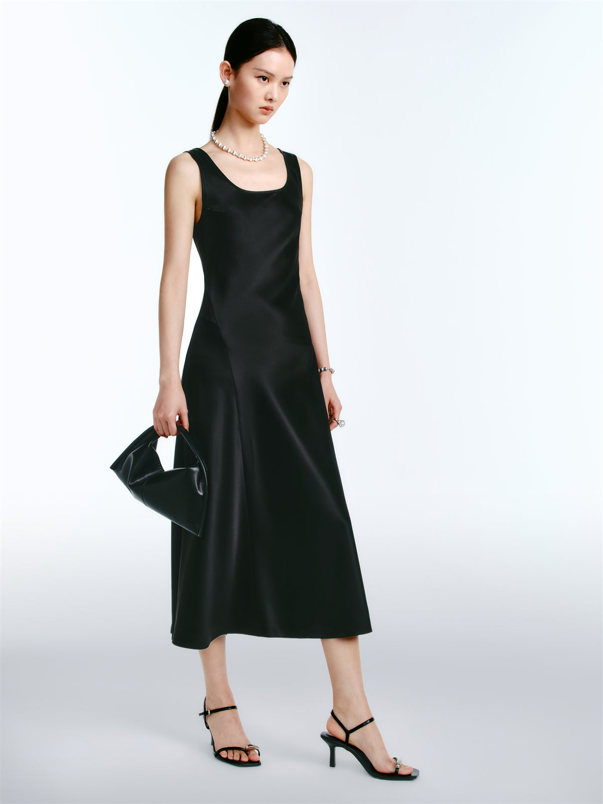 Women's Acetate Satin Maxi Dress