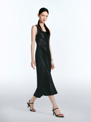 Women's Acetate Satin Maxi Dress