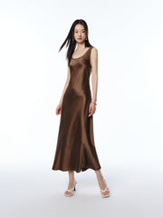 Women's Acetate Satin Maxi Dress