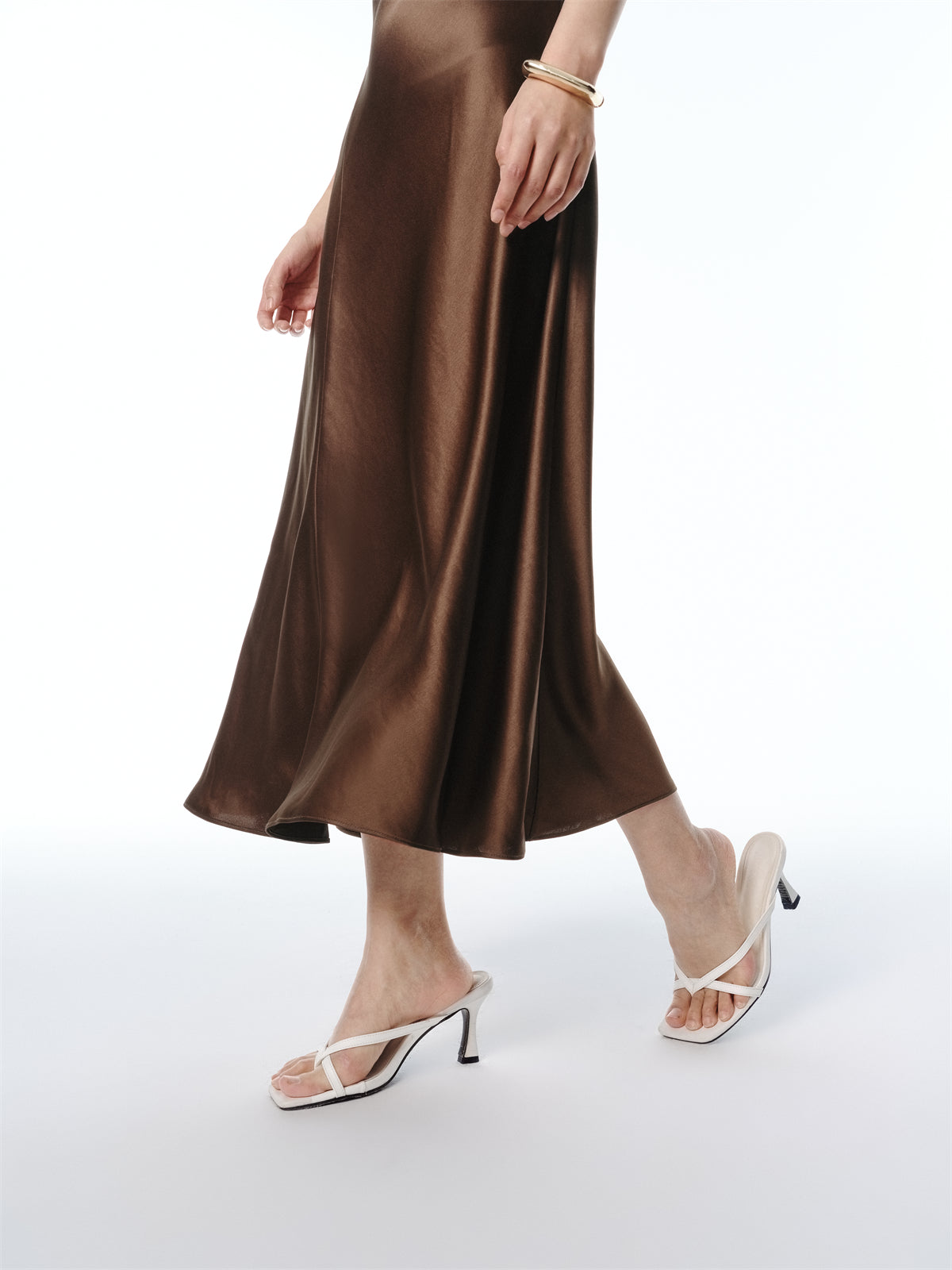 Women's Acetate Satin Maxi Dress