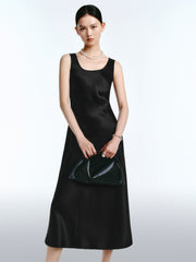 Women's Acetate Satin Maxi Dress