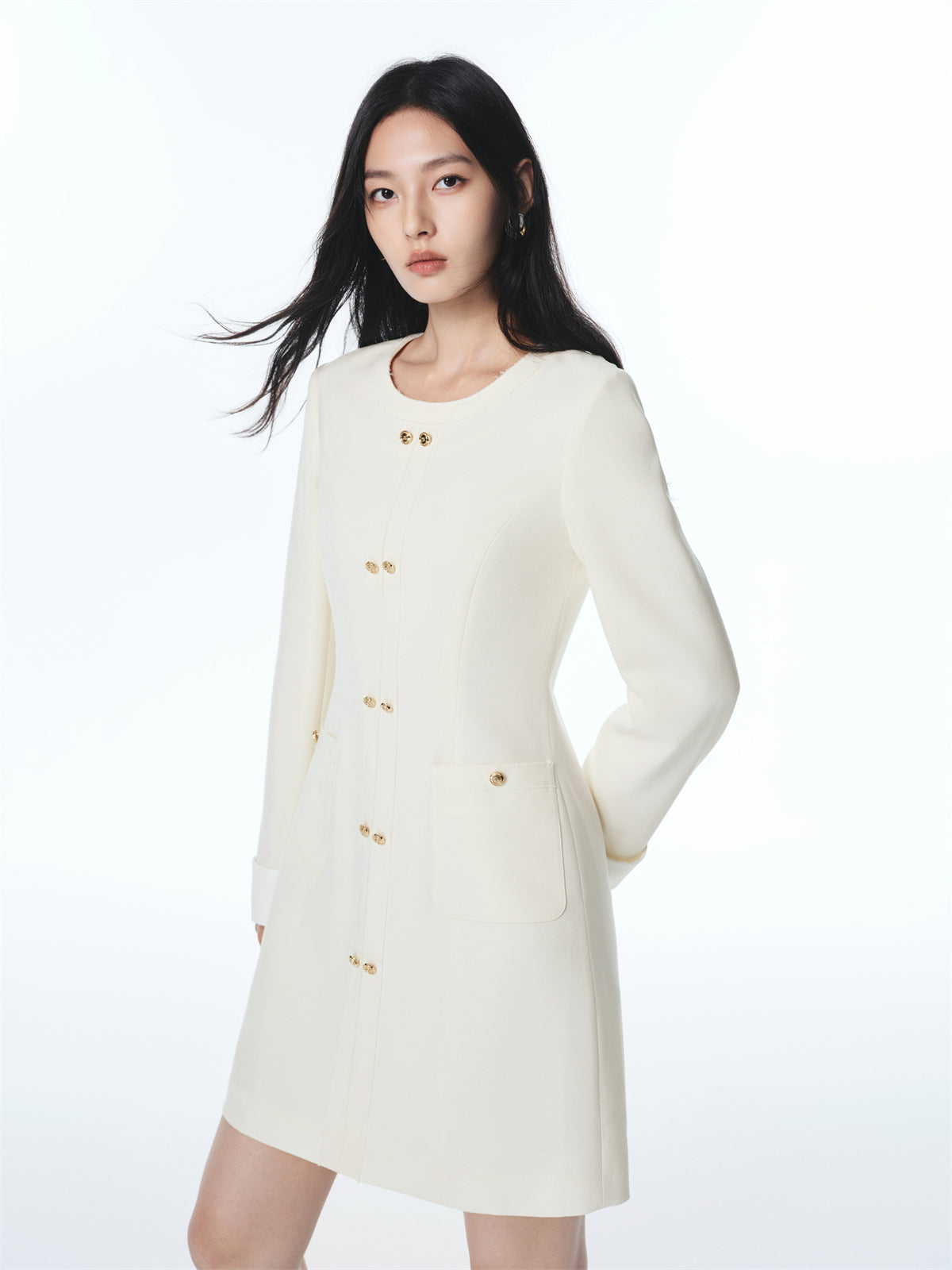 Women's Tweed-Inspired Minimal Dress