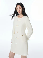 Women's Tweed-Inspired Minimal Dress