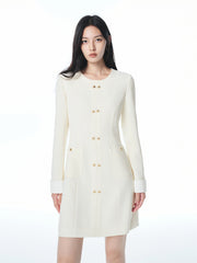 Women's Tweed-Inspired Minimal Dress
