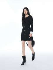 Women's Tweed-Inspired Minimal Dress