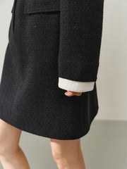 Women's Layered-Look Tweed Sequin Dress