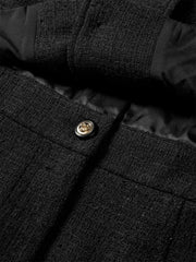 Women's Layered-Look Tweed Sequin Dress