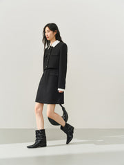 Women's Layered-Look Tweed Sequin Dress