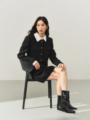 Women's Layered-Look Tweed Sequin Dress