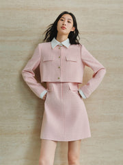 Women's Layered-Look Tweed Sequin Dress