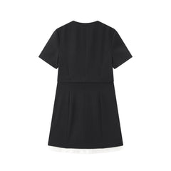 Women's Chanel-Style Commuter Short Sleeve Dress