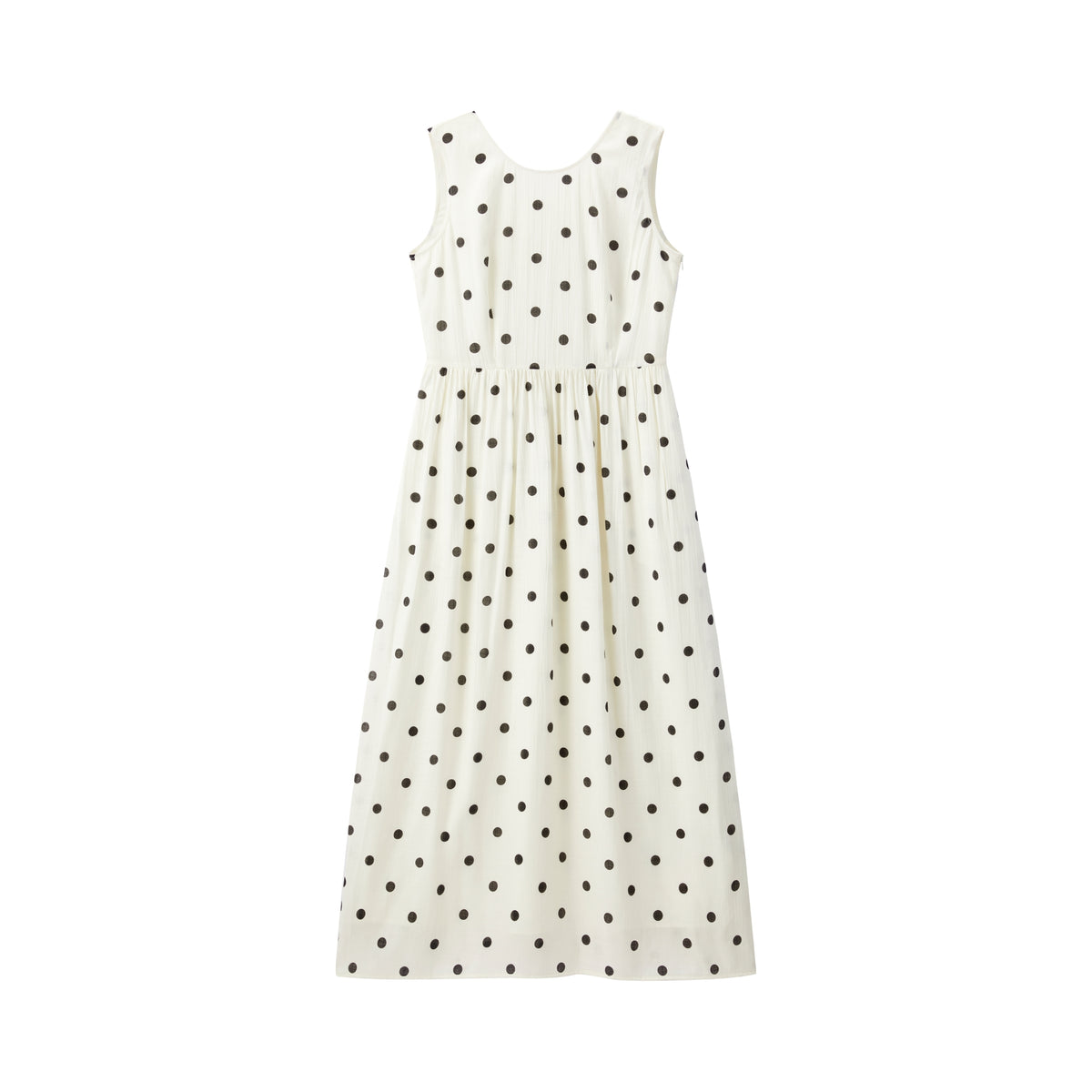Women's Resort Waist-Cinching Polka Dot Dress
