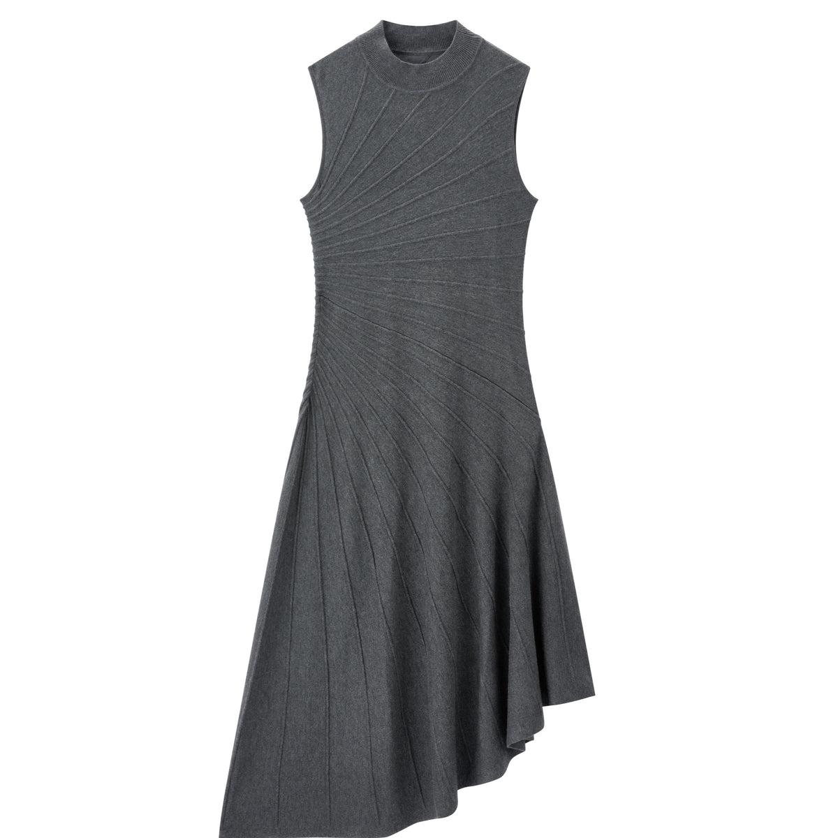 Women's Elegant Slant-Hem Knit Tank Dress