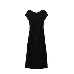 Women's Elegant Black Sparkly Evening Dress