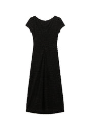 Women's Elegant Black Sparkly Evening Dress