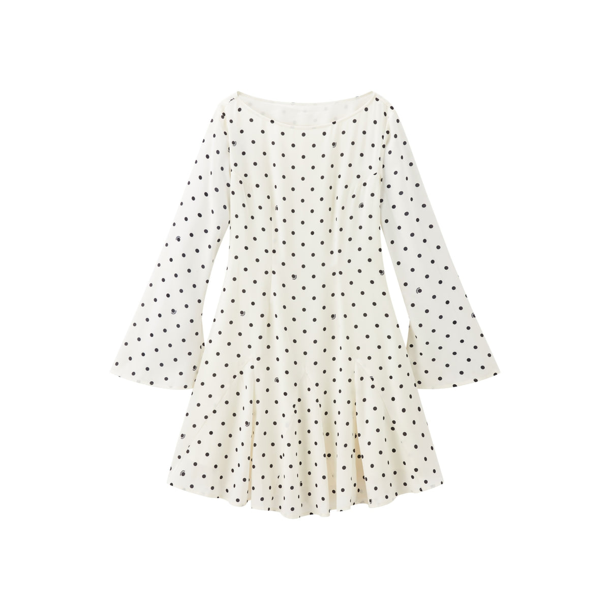 Women's French-Style Flared-Sleeve Mermaid Dress