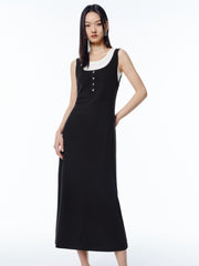 Women's Knit Tank Dress Two-Piece Set