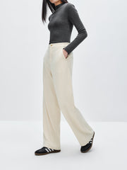 Women's Textured Straight Pants