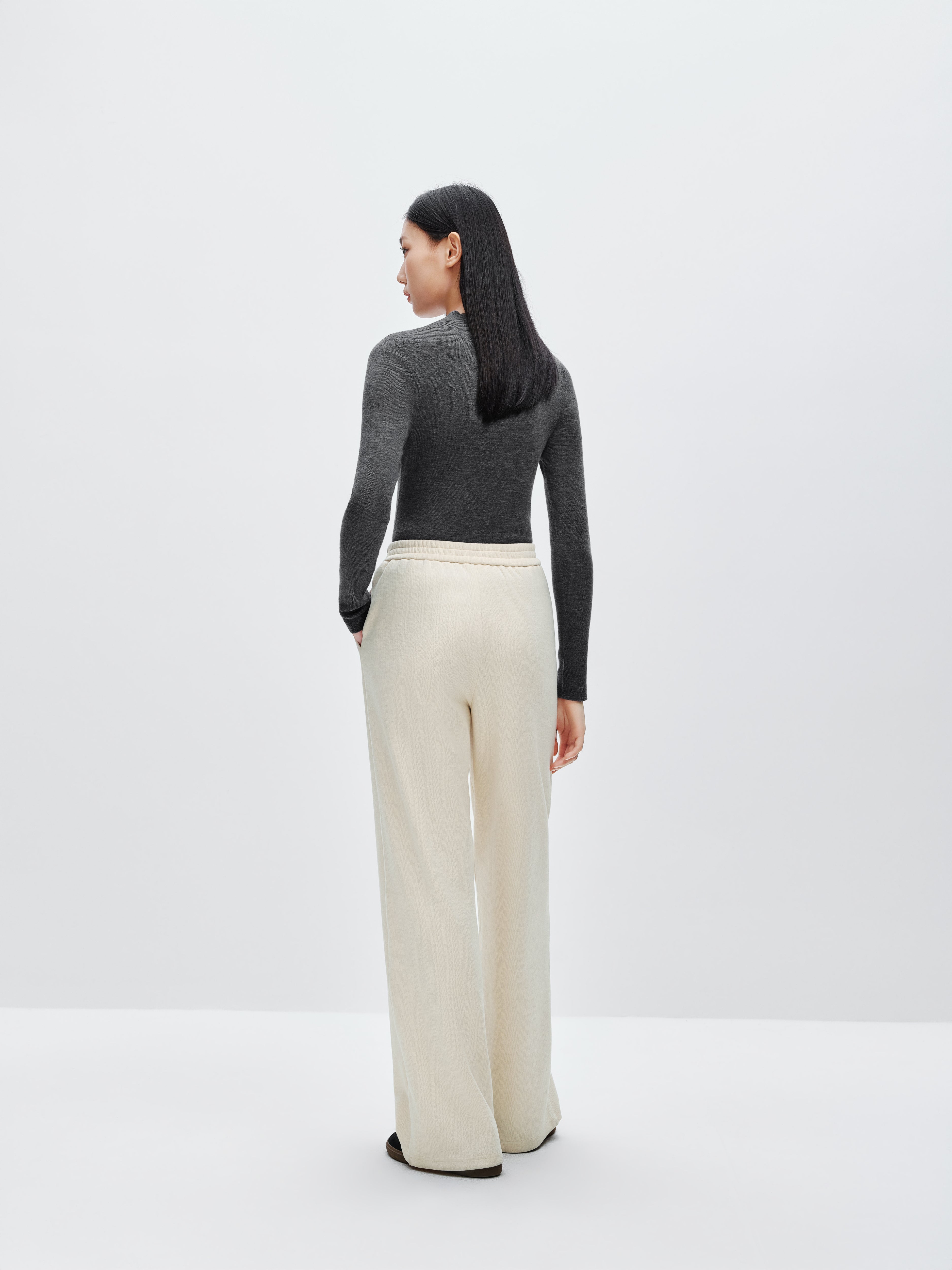 Women's Textured Straight Pants