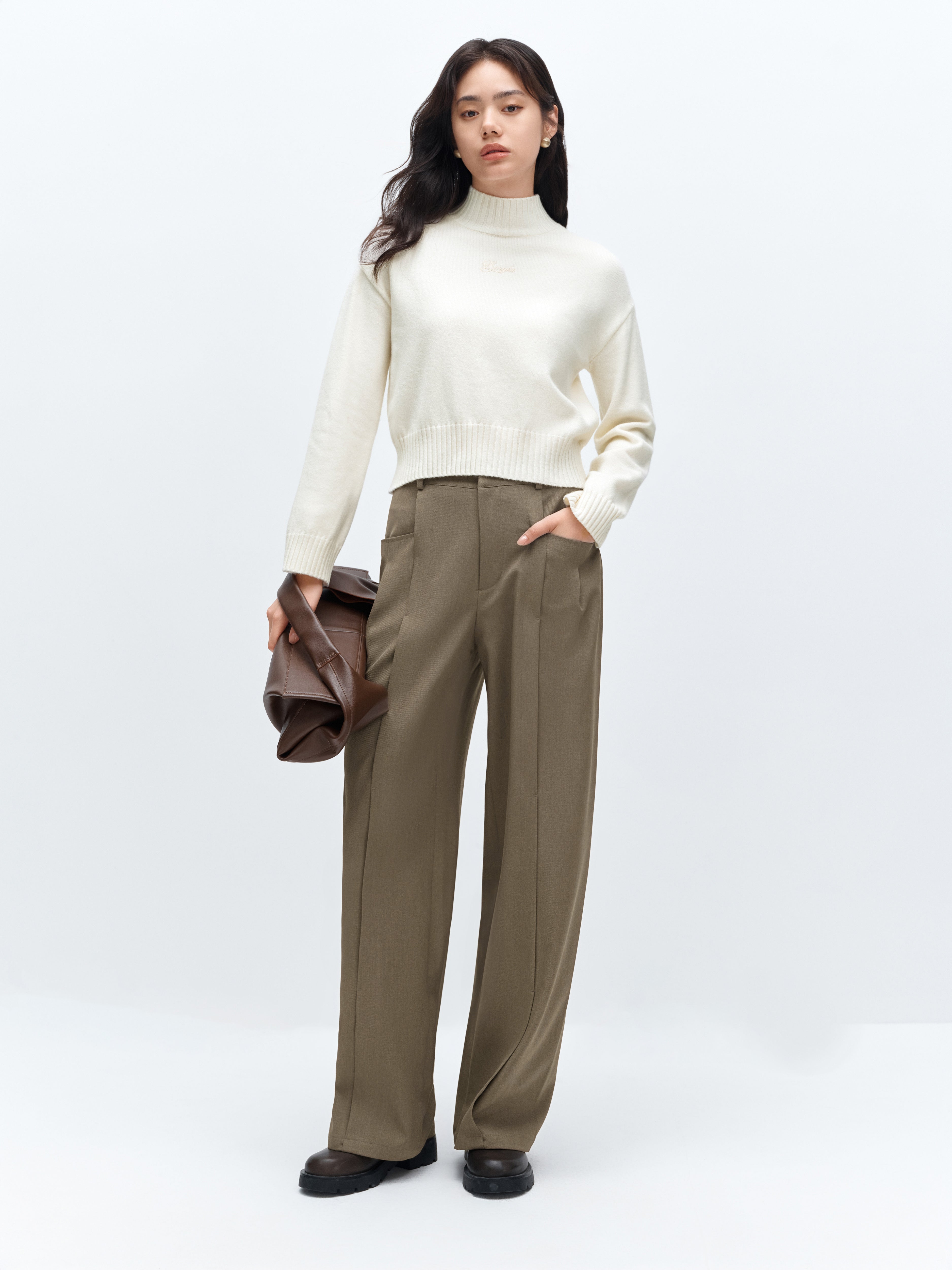 Women's High Waist Wide Leg Pants