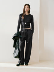 Women's Casual Sporty Solid Stand-Collar Sweatshirt