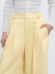 Women's Wide Leg Pleated Trousers