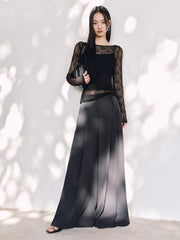 Women's High-Waisted Wide-Leg Pants with Belt