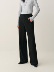 Women's High-Waist Chenille Wide-Leg Pants