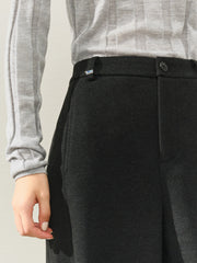 Women's High-Waist Chenille Wide-Leg Pants