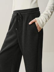 Women's Fleece-Lined Knit Banana Pants