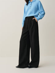 Women's High-Waist Wide-Leg Suit Pants
