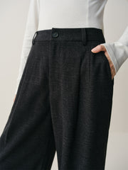 Women's High-Waist Wide-Leg Suit Pants