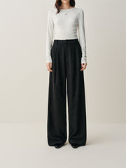 Women's High-Waist Wide-Leg Suit Pants