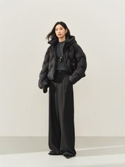 Women's High-Waist Wide-Leg Suit Pants