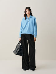 Women's High-Waist Wide-Leg Suit Pants